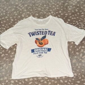 Twisted Tea White Short Sleeve Tee